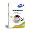 Filtry do kawy rozmiar 4 Stella, brązowe 50 sztuk