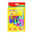 Flamastry dwustronne KEYROAD Duo-Colour Fiber Marker, dwukolorowe 2 x 12 kolorów