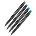 Foliopis permanentny Faber Castell Multimark OHP F 1523, z gumką, końcówka 0.6 mm czerwony