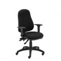 Fotel biurowy o solidnej konstrukcji Tenerife Office Products, obrotowy z mechanizmem CPT czarny