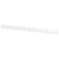 Grzbiety do bindowania Office Products 28,5mm, do 270 kartek, plastikowe, 50 sztuk białe