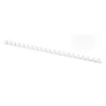 Grzbiety do bindowania Office Products 8 mm, do 45 kartek, plastikowe, 100 sztuk biale