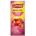 Herbata czarna Lipton Feel Good Selection Refresh Forest Fruit, aromatyzowana, torebki w kopertach 25 kopert