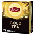 Herbata czarna Lipton Gold Tea, torebki ze sznureczkami 92 torebki