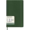 Kalendarz książkowy format 13x21 cm układ tygodniowy 2027 Moleskine Classic Planner Large, oprawa miękka myrtle green