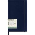 Kalendarz książkowy format 13x21 cm układ tygodniowy 2027 Moleskine Classic Planner Large, oprawa miękka sapphire blue