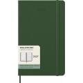 Kalendarz książkowy format 13x21 cm układ tygodniowy 2027 Moleskine Classic Planner Large, oprawa twarda myrtle green