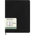 Kalendarz książkowy format 19x25 cm dzienny 2027 Moleskine Classic Planner XL, oprawa miękka czarny