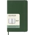Kalendarz książkowy format 9x14 cm tygodniowy 2027 Moleskine Classic Planner Pocket, oprawa miękka myrtle green