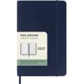 Kalendarz książkowy format 9x14 cm tygodniowy 2027 Moleskine Classic Planner Pocket, oprawa miękka sapphire blue