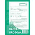 Karta drogowa SM/101 numerowana, samochód osobowy A5, 80 kartek, offsetowy druk Michalczyk i Prokop 802-3N 80 kartek