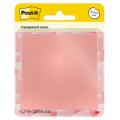 Karteczki samoprzylepne Post-it Transparent Notes 73 x 73 mm, przezroczysty pastelowy bloczek 36 kartek pomarańczowe