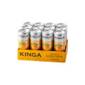 Kinga Sparclino Orange 250 ml, napój gazowany o smaku pomarańczowym, bez dodatku cukru, w puszce 12 sztuk