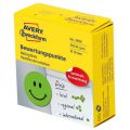 Kółka do wyrażania opinii Avery Zweckform Rating Dots, uśmiechnięta buźka 19mm, dyspenser, 250 sztuk zielony