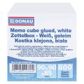 Kostka karteczek klejonych Donau 90 x 90 x 85 mm, papierowy notes biały