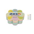 Kostka karteczek samoprzylepnych Stick'n Kwiat 67 x 67 mm, 5 kolorów pastelowych 1 x 250 kartek