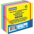 Kostka neonowa Donau, karteczki samoprzylepne 76x76 mm, 400 kartek 7 kolorów