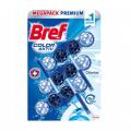 Kostka toaletowa Bref Color Aktiv Chlorine 50g, barwiąca zawieszka do WC, niebieska 3 sztuki