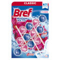 Kostka toaletowa Bref Power Aktiv Flower 50 g, zawieszka do WC 3 sztuki