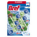 Kostka toaletowa Bref Power Aktiv Pine 50 g, zawieszka do WC 3 sztuki