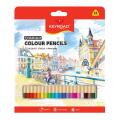 Kredki ołówkowe drewniane KEYROAD Premium Colour Pencils 4 mm, trójkątne 24 kolory