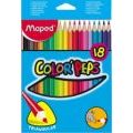 Kredki ołówkowe drewniane Maped Color'Peps Jumbo, trójkątne 18 kolorów
