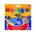 Kredki świecowe BIC Kids Plastidecor, okrągłe 18 kolorów