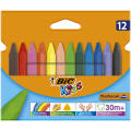 Kredki świecowe BIC Kids Plastidecor TRIANGLE, trójkątne 12 kolorów