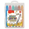 Kredki żelowe dwustronne KEYROAD Metallic Silky Crayons, w plastikowym pudełku 6 kolorów