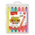Kredki żelowe dwustronne KEYROAD Neon Silky Crayons, w plastikowym pudełku 6 kolorów