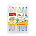 Kredki żelowe dwustronne KEYROAD Silky Crayons Duo-Colour w plastikowym pudełku 2 x 6 kolorów