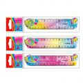 Linijka szkolna elastyczna KEYROAD Flex-Draw, tęczowa 15 cm