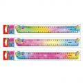 Linijka szkolna elastyczna KEYROAD Flex-Draw, tęczowa 30 cm