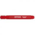 Marker permanentny Office Products, końcówka okrągła 1-3mm kolor czerwony