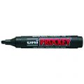 Marker permanentny Uni Prockey PM-126, ścięta końcówka czarny
