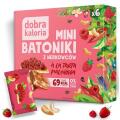 Mini batoniki z nerkowców bez cukru Dobra Kaloria, smak a la tarta malinowa 6 x 17 g