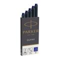 Naboje atramentowe długie Quink do piór wiecznych Parker, kartonik 5 sztuk niebieski