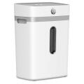 Niszczarka HP OneShred 12CC, tnie do 12 kartek na ścinki, do małego biura, jasnoszara ścinki 4 x 35 mm