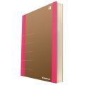 Notes Donau Life 165 x 210 mm, 80 kartek w kratkę, notatnik organizer różowy