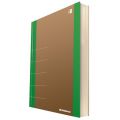 Notes Donau Life 165 x 210 mm, 80 kartek w kratkę, notatnik organizer zielony