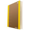 Notes Donau Life 165 x 210 mm, 80 kartek w kratkę, notatnik organizer żółty