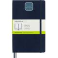 Notes Moleskine Classic L 13x21 cm, 400 stron, gładki, miękka oprawa z gumką sapphire blue