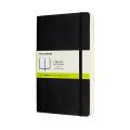 Notes Moleskine Classic L 13x21 cm, 400 stron, gładki, miękka oprawa z gumką czarny