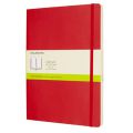 Notes Moleskine Classic XL 19x25 cm, 192 strony, gładki, miękka oprawa z gumką czerwony