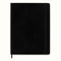 Notes Moleskine Classic XL 19x25 cm, 192 strony w kratkę, miękka oprawa z gumką czarny
