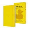 Notes Moleskine Passion Journals Baby L 13x21 cm, 400 stron w linie, twarda oprawa z gumką żółty