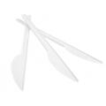 Noże plastikowe Office Products 17 cm, białe sztućce jednorazowe 100 sztuk