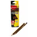 Ołówek szkolny bez gumki trójkątny Maped Black'Peps Jumbo, drewniany gruby grafit HB