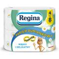 Papier toaletowy 3-warstwowy Regina Rumiankowy Forever Roll 36 m, standardowe rolki z celulozy 4 rolki x 300 listków