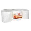 Papier toaletowy Puffo Premium 270065, biały papier makulaturowy, 2-warstwowy, do podajników 12 rolek x 130 m